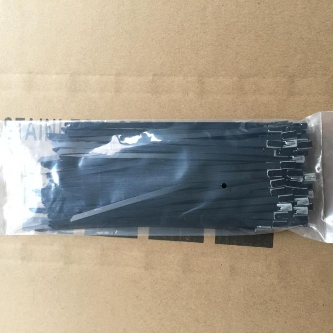 Different Colored Cable Ties , SS 10 Inch Length Heat Resistant Zip Ties